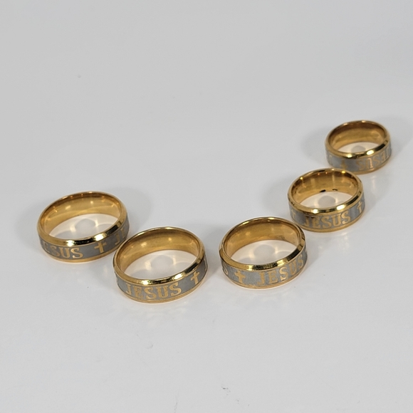Jesus Religious Gold plated Rings - Picture 7 of 7